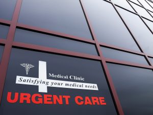 Urgent Care Medical Clinic window sign